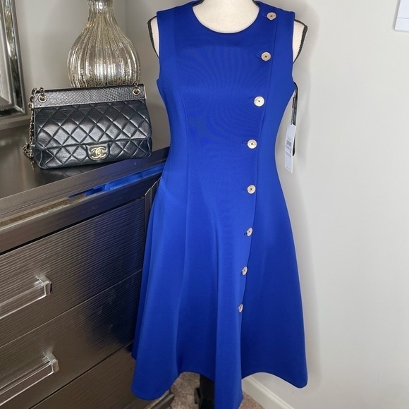 𝅺OFFICE or Cocktail Party Ready! A Line Calvin Klein Dress Sz 6 - Picture 6 of 11